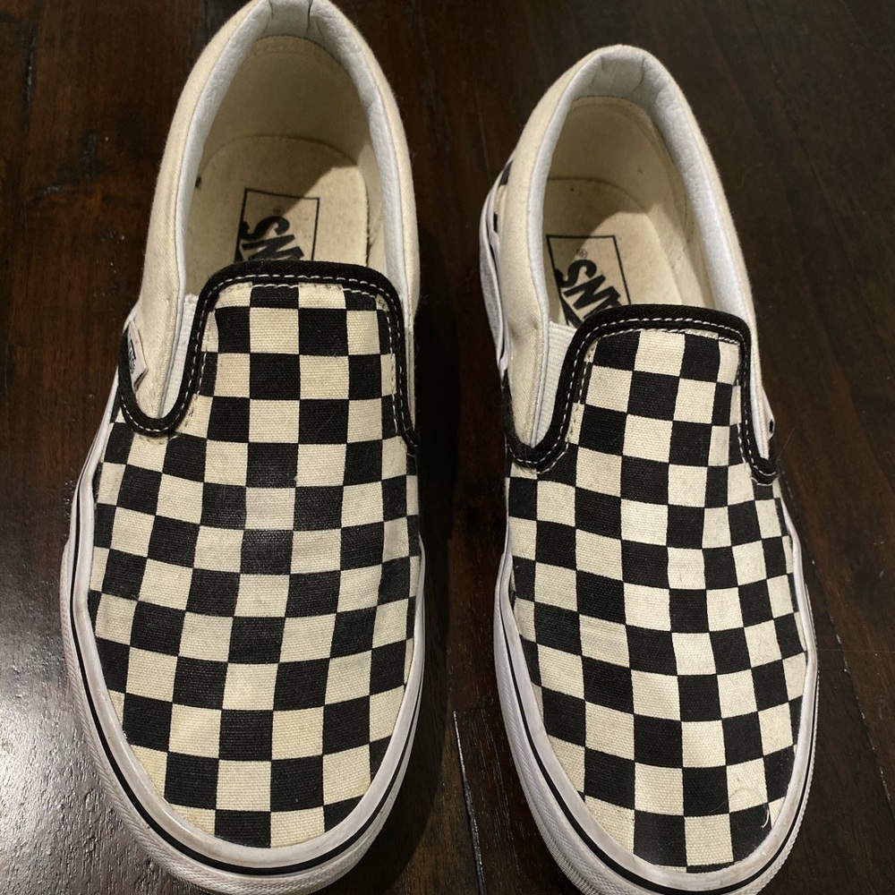 Checkered Slip on Vans